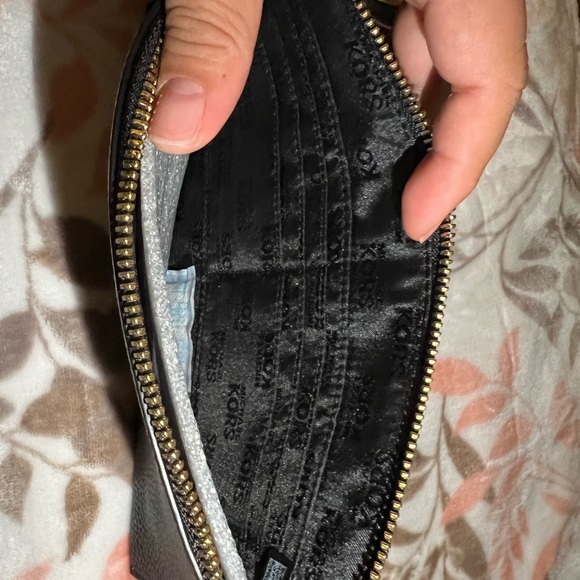 Michael Kors Black Leather Zip Clutch Wristlet - Picture 4 of 4